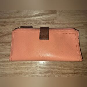 Fossil Creamsicle Leather Wallet